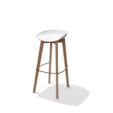 Keeve Barchair White Low